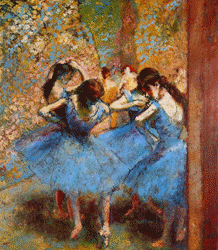 Degas, Edgar - Dancers in blue.gif